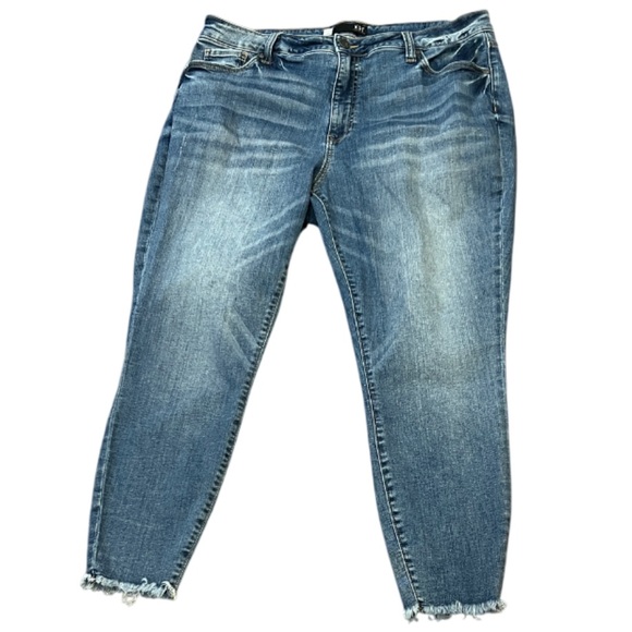 Kut from the Kloth Denim - KUT from the Kloth Donna High-Rise Skinny Distressed Ankle Jeans Fray 18W